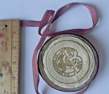 Antique Millinery Pink Silk Ribbon Sewing Trim Roll C.A. Browning & Co. Boston picture