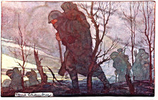 WW1 POSTCARD ARTIST SIGNED PAUL CHAMBRY - SOLDIERS - 1916 picture