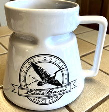 Vintage EDDIE BAUER HOTJO UTILITY TRAVEL MUG & LID #37853 OUTFITTERS GOOSE LOGO picture