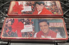 (2) Elvis Presley Christmas '97 Russell Stover Collector Tins NEW Factory Sealed picture