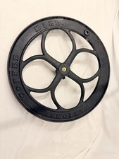 OLD VTG CAST IRON USA IL ELGIN NATIONAL COFFEE MILL HAND WHEEL CRANK 15