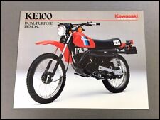 1984 Kawasaki KE100 Motorcycle Bike 1-page Vintage Sales Brochure Spec Sheet picture
