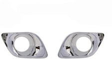 KOZAK Auxiliary Chrome Fog Light Bezel Pair Compatible with Kenworth T680 Tru... picture