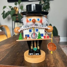 Steinbach Nutcracker Handmade Germany Cuckoo Clock Maker Wood Figure Excellent picture