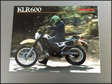 1984 Kawasaki KLR600 Motorcycle Bike Vintage Sales Brochure Spec Folder picture