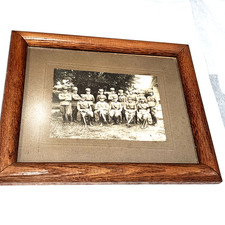 Antique 1921 WWI Italian Army Officers Photo Mauriana Mourning Armband Framed picture