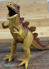 Vintage 1979 Imperial Dinosaur T-Rex Toy w/ Stegosaurus Spikes #7957 picture