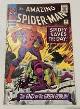 Amazing Spider-Man #40 Signed Stan Lee & John Romita Sr 1966 Fine 6.0 Classic picture