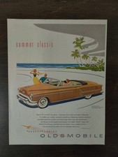 Vintage 1950 Oldsmobile Classic Ninety-Eight Convertible Full Page Original Ad picture