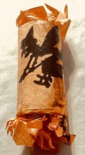 Rare vintage Halloween Crepe Paper Party Favor Witch Cat with prizes no candy picture