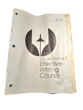 USAF Effective Writing Course AFP13-52 JANUARY 1980 VINTAGE picture