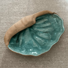 Flora Eckert Hammat Mid-Century Ceramic Seashell Sculpted Vintage Bowl picture