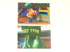 1995 TOY STORY FOIL 3D MOTION INSERT 2 CARD SET DISNEY MR. POTATO HEAD REX MOVIE picture