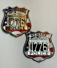 Newark NJ Police Dept America 250 Commemorative Badge Set picture