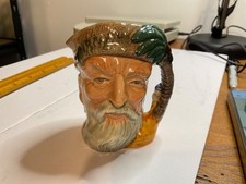 Royal Doulton Robinson Crusoe Character Toby Jug Small Mug D6539 3 3/4” picture