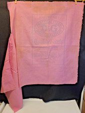 Vintage D&G Wear-O-Sax Pink 100lb Cotton Linen Feed Bag, 27