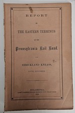 1859 Pennsylvania Railroad Eastern Terminus Report Strickland Kneass picture