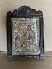 Religious Byzantine Icon Paramithia Replica Holy Mother of God Made in Greece picture