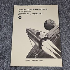 Vtg NASA New Candidates to Pilot Gemini, Apollo Manned Spacecraft Center Booklet picture