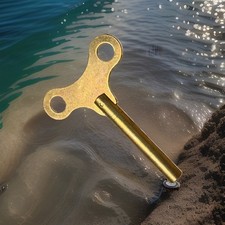 Clock Key Waltham 31-Day Clock With Weights, See Photo (No Mainsprings) picture