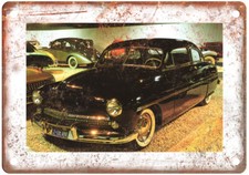 Vintage 1949 Mercury Six-Passenger Coupe Auto Ad Reproduction Metal Sign A11602 picture
