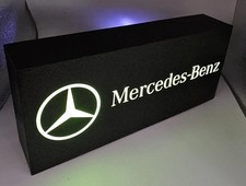 Mercedes-benz AMG Decor Man Cave Desk LED Lightbox USB Powered lighted sign shop picture