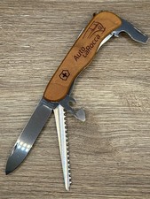 Victorinox Forester Wood 111mm Swiss Army Knife Walnut Scales Used Excellent picture