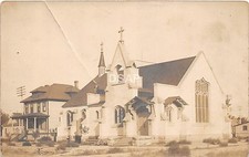 Montana Mt Real Photo RPPC Postcard c1910 BILLINGS Episcopal Church Building picture