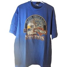 Vtg 1995 Harley-Davidson 55th Anniversary Sturgis Black Hills Rally TEE Sz XL picture