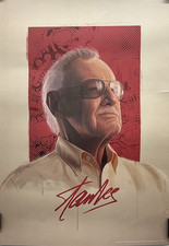 Stan Lee Marvel Comics Limited Edition Portrait Lithograph Freya Betts N 28/300 picture