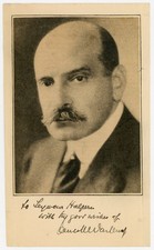 Paul Warburg ~ Signed Autographed Photo Clipping Father of the Federal Reserve picture