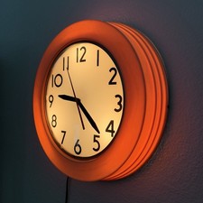 Vintage 1950s Advertising Products MCM Cincinnati Ohio 20” Lighted Wall Clock picture