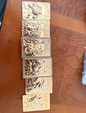 Nintendo Pokémon 1999 Gold Metal Collectible Plaque Lot Pikachu Mewtwo + picture