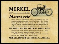 1907 Merkel Motorcycles NEW Metal Sign: Merkel Machine, Merkel Speed - Milwaukee picture