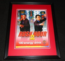 2001 Rush Hour 2 180 Energy Drink Framed 11x14 ORIGINAL Vintage Advertisement picture