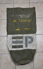 Vintage WWII WW2 US Army Duffle Bag Named Military Strap Navy Infantry Solider picture