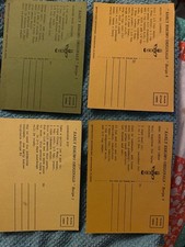 Lot of 4 Vintage Alaska Recipe Postcards Early Eskimo Originals Omarchant Unused picture
