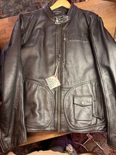 Harley Davidson Black Leatger Motorcycle Jacket Size XL picture