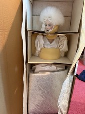 Franklin Heirloom Dolls Snow Queen Porcelain Doll New In Damaged Box picture