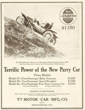 1911 Parry Speed Roadster Model 39 Indianapolis IN Middlekauff Denver CO Ad picture