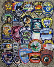 *NEW*  *CLEARANCE*  25 Total Various Police Patches Set # 8 NO DUPLICATES IN SET picture