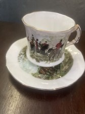 hammersley  the danbury mint hunt scene Horses Horse  teacup and saucer picture