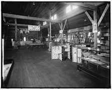 Photo:Quantico Virginia Post Exchange Interior 1910s Store Sign Cleanup picture