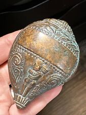Unique Antique Bronze Shell Shaped Paperweight picture