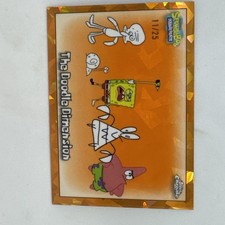 2025 Topps Chrome SpongeBob Sapphire The Doodle Dimension Orange #07/25 picture