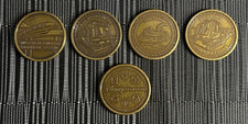 2025-26 DISNEY TRANSPORT +MONORAIL COLLECTION SET OF 4 GOLD MEDALLION COINS WDW picture