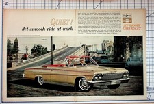 1962 Chevrolet Impala Convertible Magazine Ad Jet-Smooth Ride GM Ephemera picture