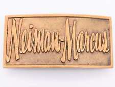 Neiman Marcus Solid Brass Vintage Belt Buckle picture