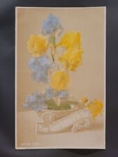 Alpine Irises Silver Gelatine Color RPPC AG Taylor Reality Series RARE Poor Cond picture