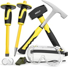 7 Pcs Geology Rock Pick Equipment Kit, 3lb Sledge &32 oz Rock Hammer with 2PCS 1 picture
